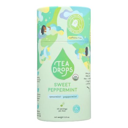 Tea Drops - Tea Sweet Peppermint - Case of 6 - 10 CT