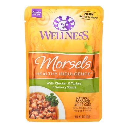 Wellness Pet Products - Morsels Cat Adlt Chkntrky - Case of 24 - 3 OZ