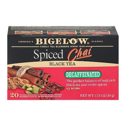 Bigelow Tea Tea - Decaf - Chai Spiced - Case of 6 - 20 BAG
