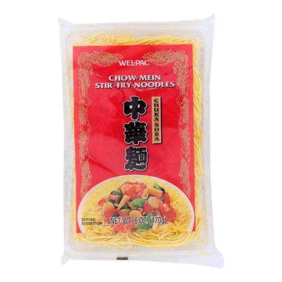 Wel-Pac Chow Mein Stir-Fry Noodles  - Case of 12 - 6 OZ