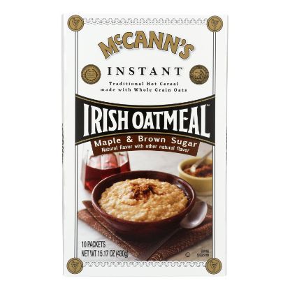 Mccann's Irish Oatmeal - Oatmeal Maple Brown Sugar - Case of 12-15.1 OZ