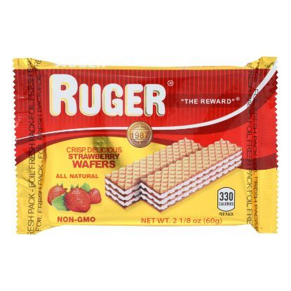Ruger Wafers, Strawberry  - Case of 12 - 2.125 OZ