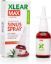 Box and a red 1.5 oz nasal spray bottle of XLEAR MAX - natural nasal spray saline with added benefits of capsicum and aloe vera