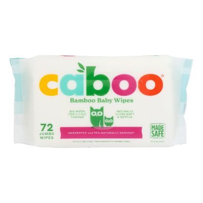 Caboo - Baby Wipes Bamboo 72 Count - Case of 12-1 Count