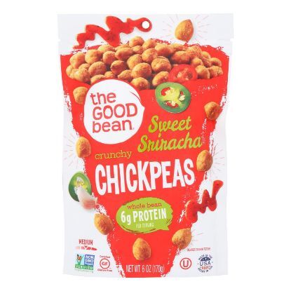 The Good Bean Crunchy Chickpeas Sweet Sriracha Medium - Case of 6 - 6 OZ