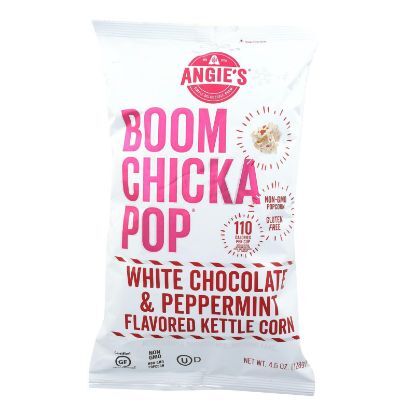 Angie's Kettle Corn  White Chocolate and Peppermint - Case of 12 - 4.5 Oz