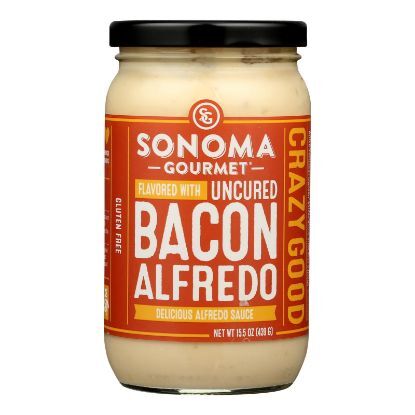 Sonoma Gourmet - Pasta Sauce Bacon Alfredo - Case of 6-15.5 OZ