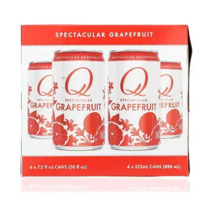 Q Drinks - Sparkling Grapefruit - Case of 6/4 Packs - 7.5oz Cans