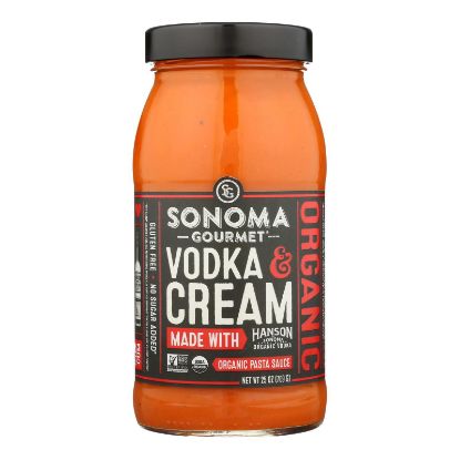 Sonoma Gourmet Vodka & Cream Pasta Sauce - Case of 6 - 25 OZ