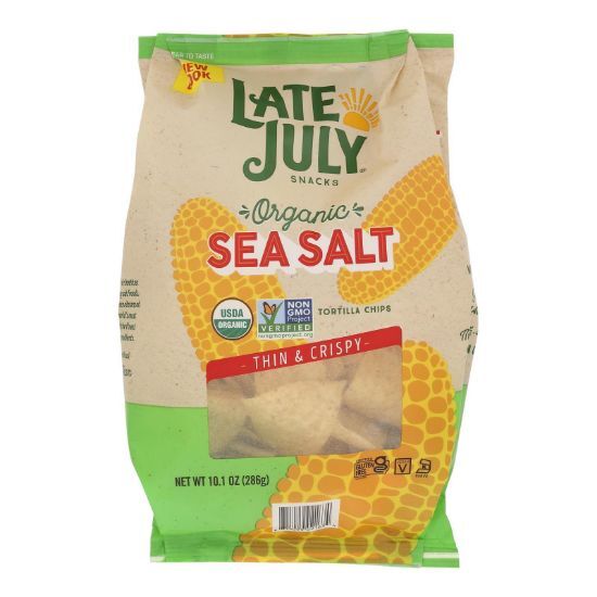 Late July Snacks - Tort Chips Sea Salt - Case of 9-10.1 OZ