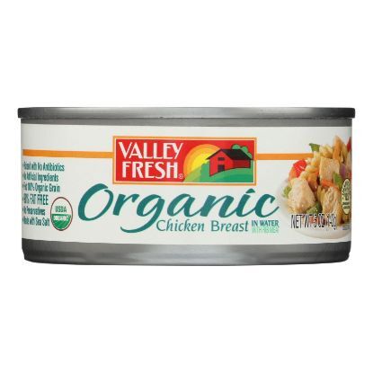 Valley Fresh Organic Chicken In Water  - Case of 12 - 5 OZ