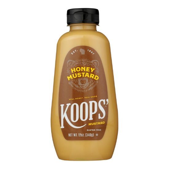 Koops' Mustard, Honey Mustard - Case of 12 - 12 OZ