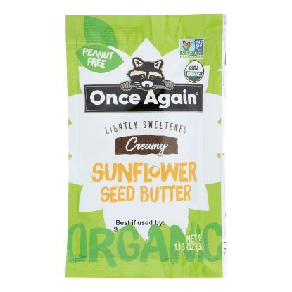 Once Again Organic Sunflower Seed Butter  - Case of 10 - 1.15 OZ