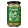 Sonoma Gourmet - Sauce Creamy Spinach Alfredo - Case of 6-15.5 OZ