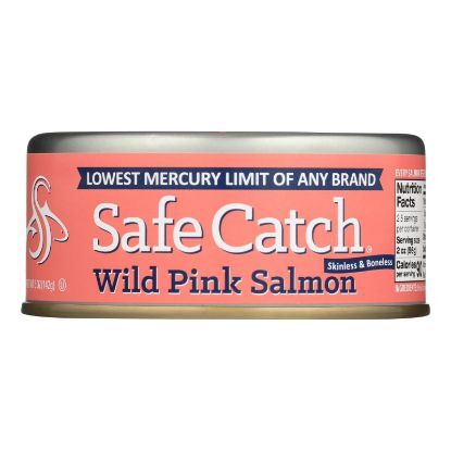 Safe Catch - Salmon Pink Wild - Case of 6 - 5 OZ