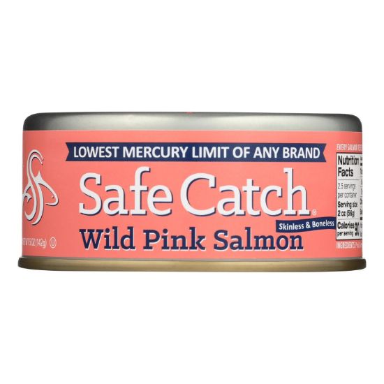 Safe Catch - Salmon Pink Wild - Case of 6 - 5 OZ