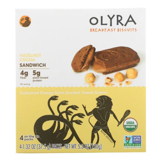 Olyra - Breakfast Sandwich Biscuit Hazelnut Cocoa - Case of 6 - 5.3 OZ