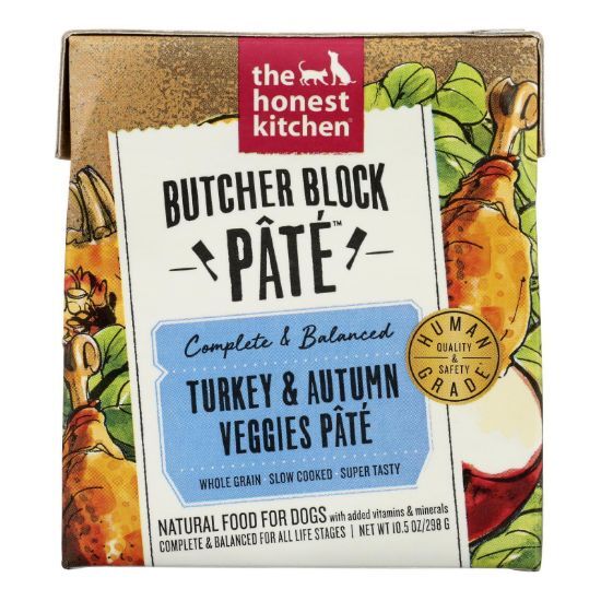 The Honest Kitchen - Dog Fd Pate Turkey Veg - Case of 6-10.5 OZ