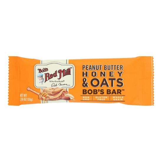 Bob's Red Mill - Bar Pnut/btr Honey Oats - Case of 12-1.76 OZ