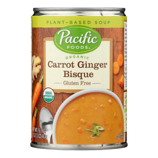 Pacific Foods - Bisque Carrot Ginger - Case of 12-16.3 OZ