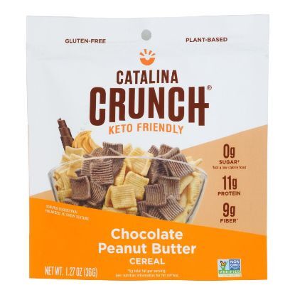 Catalina Crunch - Sngle Srve Cerl Chocolate Peanut Butter - Case of 24-1.27 OZ