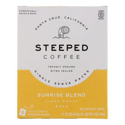 Steeped Coffee - Ss Cof Srise Blend Lte Rst - Case of 3-8 CT