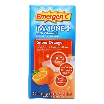 Emergen-C Immune Plus Super Orange Dietary Supplement  - 1 Each - 30 PKT