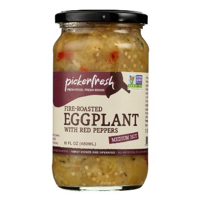Pickerfresh - Eggplant Fire Rst Red Pepper - Case of 6-15 OZ