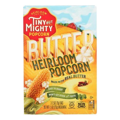 Tiny But Mighty Butter Heirloom Popcorn  - Case of 8 - 7.5 OZ
