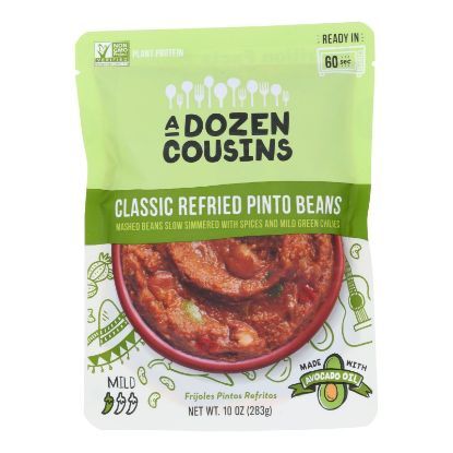 A Dozen Cousins - Beans Refried Pinto Classic - Case of 6-10 OZ