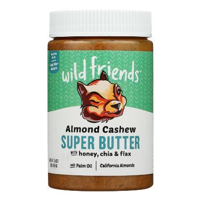 Wild Friends Almond Cashew Super Butter - Case of 6 - 16 OZ