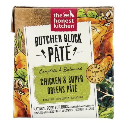 The Honest Kitchen - Dog Fd Pate Chicken Greens - Case of 6-10.5 OZ