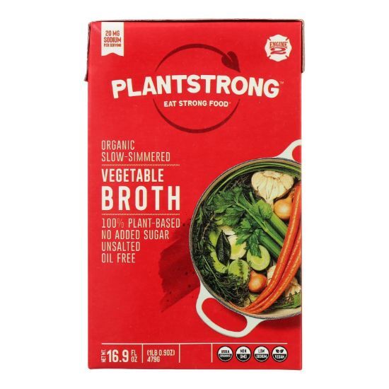 Plantstrong - Broth Slow Smmrd Veg - Case of 6-16.9 FZ