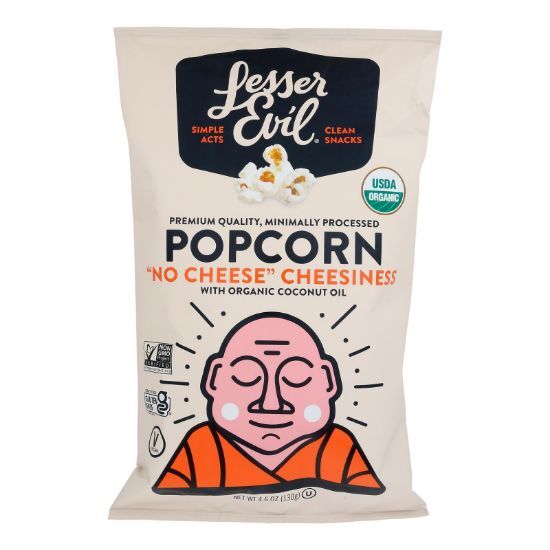 Lesser Evil - Popcorn No Chs Chsiness - Case of 12-4.6 OZ