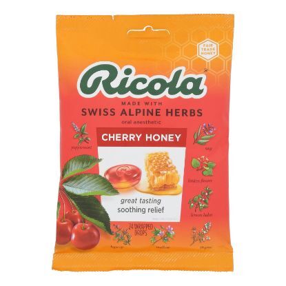 Ricola - Cough Drop Cherry Honey - Case of 8-24 CT