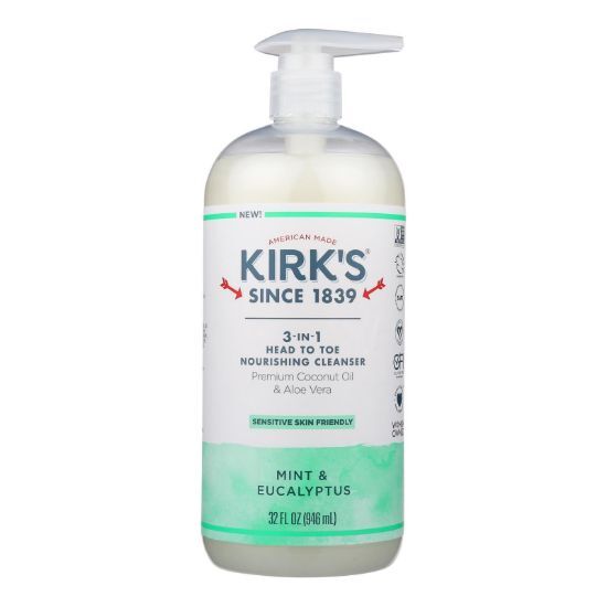 Kirk's Natural - 3-in-1 Cleanser Euclypt Mint - 1 Each-32 FZ