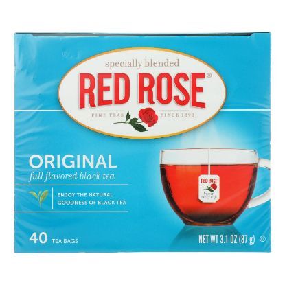 Red Rose Full Flavored Black Tea - Case of 6 - 40 CT