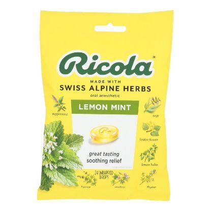 Ricola - Cough Drop Lemon Mint - Case of 8-24 CT