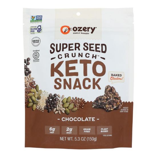 Ozery's Bakery - Spr Seed Crunch Chocolate - Case of 6-5.3 OZ