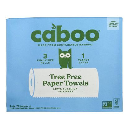 Caboo - Paper Towels 75 Sheet - Case of 8-3 Count