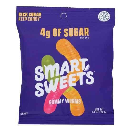 Smartsweets - Gummy Worms - Case of 12-1.8 OZ