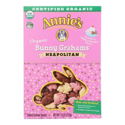 Annie's Homegrown - Crckrs Neapltn Bunnie - Case of 12-7.5 OZ