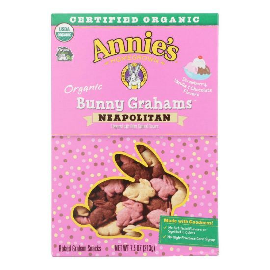 Annie's Homegrown - Crckrs Neapltn Bunnie - Case of 12-7.5 OZ