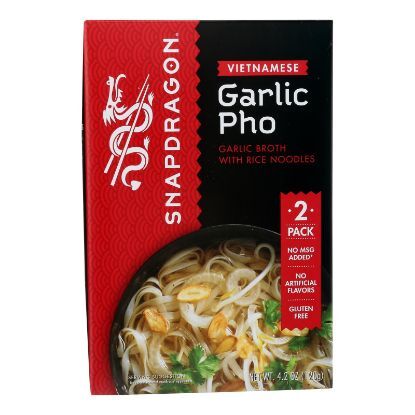 Snapdragon Foods Premium Pho Rice Noodle With Seasoning - Case of 6 - 3.25 OZ
