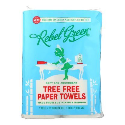 Rebel Green - Paper Towel Tree Free Bam - Case of 12-2 CT