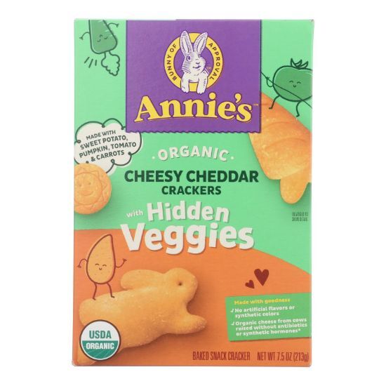 Annie's Homegrown - Crckr Chdr & Hid Veg - Case of 12-7.5 OZ