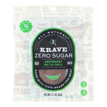 Krave - Beef Jrky Sugar Free Swest Hatch - Case of 8-2.1 OZ