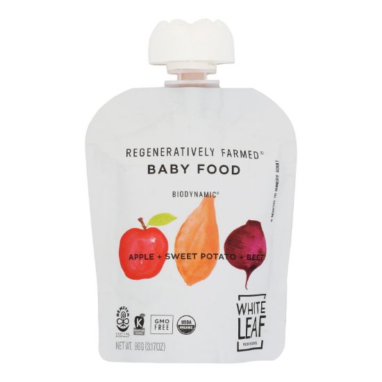 White Leaf Provisions - Baby Food Apple Swtpt Bt - Case of 6 - 3.2 OZ