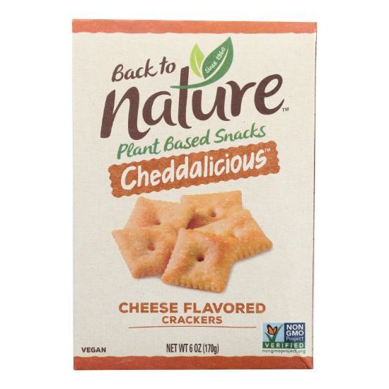 Back To Nature - Cracker Cheddalicious - Case of 6-6 OZ