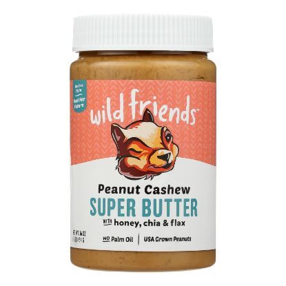 Wild Friends Peanut Cashew Super Butter - Case of 6 - 16 OZ
